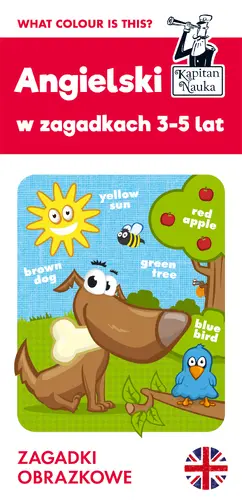 Okładka: Angielski 3-5 lat. Zagadki obrazkowe. Kapitan Nauka