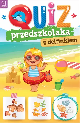 Okładka: Quiz przedszkolaka z delfinkiem