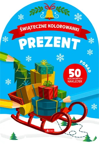 Okładka: Prezent. Świąteczne kolorowanki