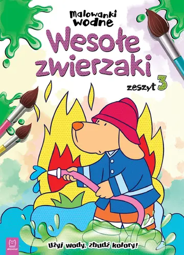 Okładka: Malowanki wodne. Wesołe zwierzaki z. 3