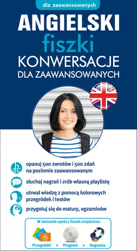 Okładka: Angielski fiszki Konwersacje dla zaawansowanych