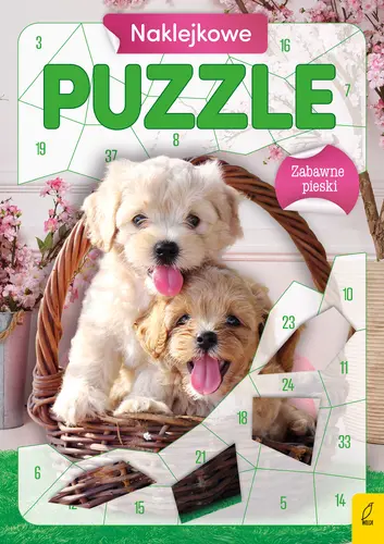 Okładka: Naklejkowe puzzle. Zabawne pieski