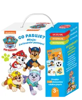 Okładka: Psi Patrol. Co pasuje? Misja: ćwiczenie pamięci