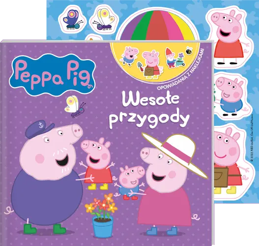 Okładka: Peppa Pig. Opowiadania z naklejkami 12. Wakacyjne przygody