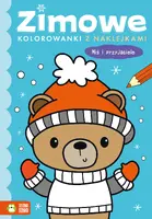 Okładka: Zimowe kolorowanki z naklejkami. Miś i przyjaciele