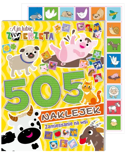 Okładka: A ja lubię zwierzęta. 505 naklejek. Zamieszanie na wsi