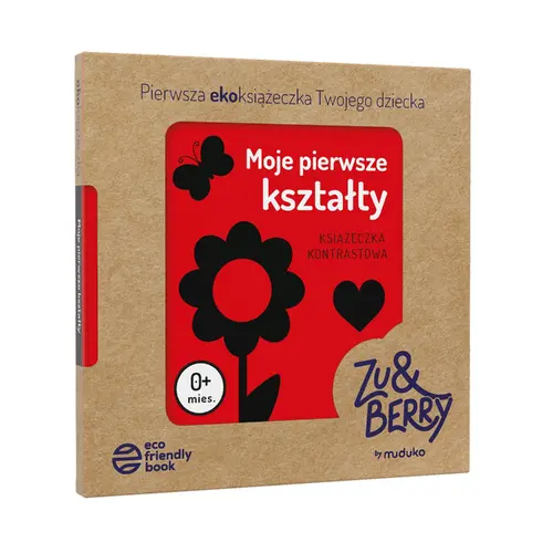 Okładka: Moje pierwsze kształty. Książeczka kontrastowa 0 miesięcy+