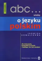 Okładka: ABC wiedzy o języku polskim
