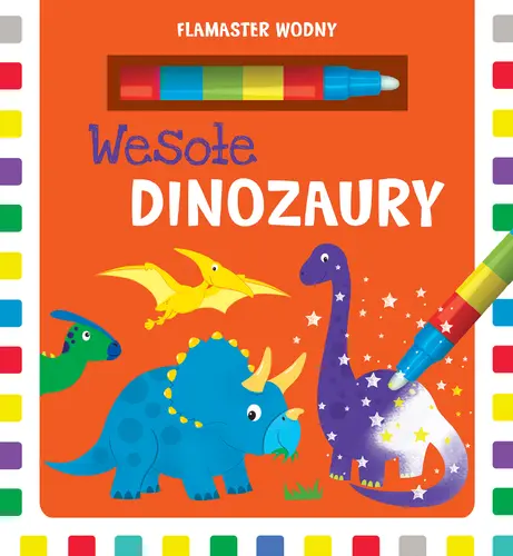 Okładka: Flamaster wodny. Wesołe dinozaury
