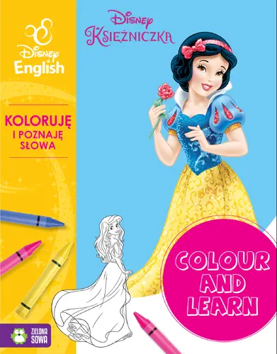 Okładka: Colour and learn! Księżniczki. Koloruję i poznaję słowa. Disney English