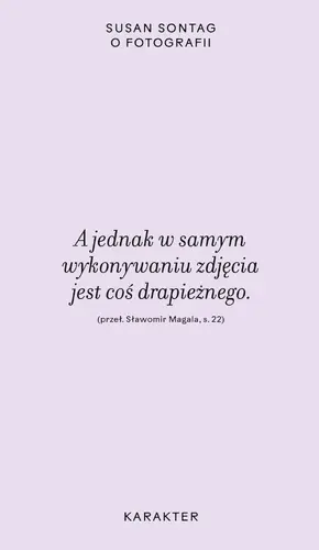 Okładka: O fotografii