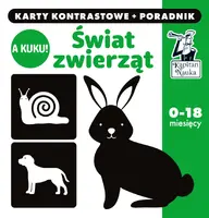 Okładka: A kuku! Świat Zwierząt. Karty kontrastowe + poradnik. Kapitan Nauka