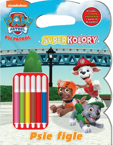 Okładka: Psi Patrol. SUPERKOLORY cz. 9 Psie figle