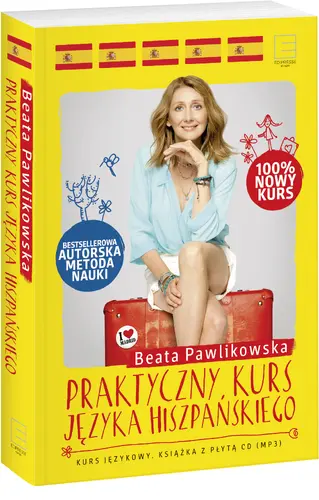Okładka: Praktyczny kurs języka hiszpańskiego. Kurs językowy. Książka z płytą CD.