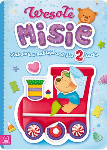 Okładka: Wesołe misie. Zabawy z naklejkami dla 2-latka