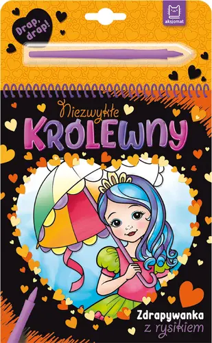 Okładka: Niezwykłe królewny. Zdrapywanka z rysikiem