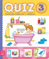 Okładka: Quiz 3-latka. Edukacyjna książeczka z naklejkami