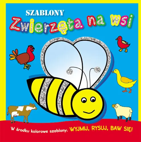 Okładka: Zwierzęta na wsi - szablony