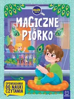 Okładka: Magiczne piórko. Duże litery. Opowiadania do nauki czytania