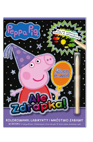 Okładka: Peppa Pig Ale zdrapka! cz. 2 Zabawa na medal!