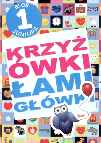Okładka: Krzyżówki łamigłówki blok juniora 1