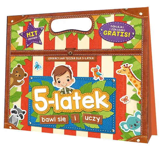 Okładka: 5-latek bawi się i uczy. Edukacyjna teczka dla pięciolatka