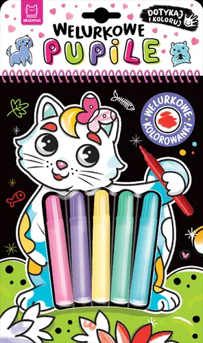 Okładka: Welurkowe pupile. Dotykaj i koloruj