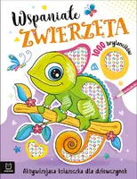 Okładka: Wspaniałe zwierzaki. Aktywizująca książeczka dla dziewczynek. 1000 brylancików
