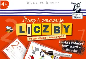 Okładka: Kapitan Nauka Liczby. Piszę i zmazuję