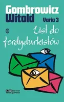 Okładka: Varia 3. Listy do ferdydurkistów