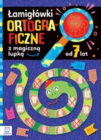 Okładka: Łamigłówki ortograficzne z magiczną lupką od 7 lat