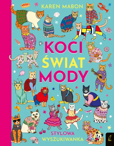 Okładka: Koci świat mody. Stylowa wyszukiwanka