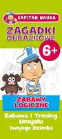 Okładka: Kapitan Nauka Zagadki obrazkowe Zabawy logiczne 6+ (od 6 lat)