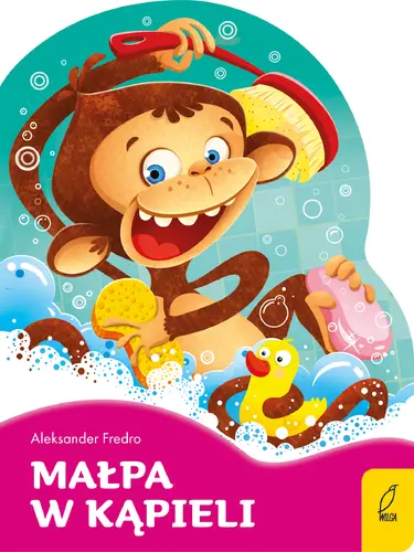 Okładka: Poeci dla dzieci. Wykrojnik. Małpa w kąpieli