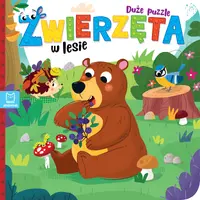 Okładka: Zwierzęta w lesie. Duże puzzle