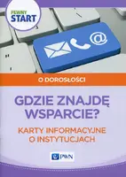 Okładka: Pewny start O dorosłości Gdzie znajdę wsparcie? Karty informacyjne o instytucjach