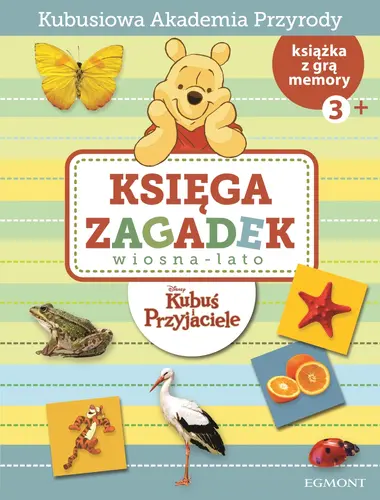 Okładka: Księga zagadek. Wiosna - lato. Kubuś Puchatek.