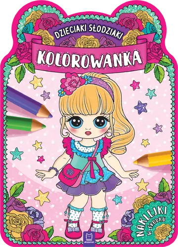 Okładka: Dzieciaki słodziaki. Kolorowanka