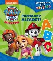 Okładka: Psi Patrol. Wyzwania dla malucha. Poznajmy alfabet!