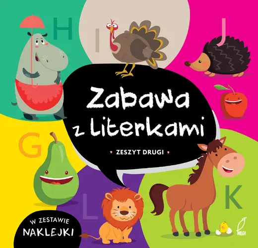 Okładka: Zabawa z literkami. Zeszyt drugi. G-L