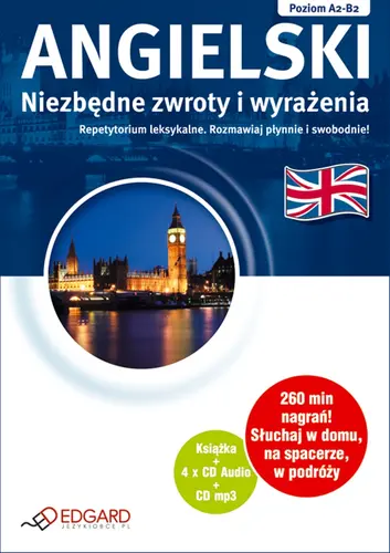 Okładka: ANGIELSKI Niezbędne zwroty i wyrażenia PAKIET Repetytorium leksykalne