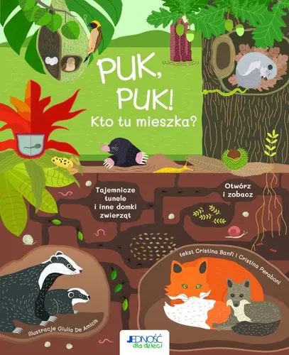 Okładka: Puk, puk! Kto tu mieszka?