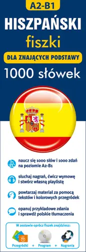 Okładka: Hiszpański fiszki 1000 słówek dla znających podstawy