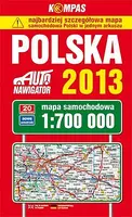 Okładka: Polska 2013 mapa miękka 1:700 000