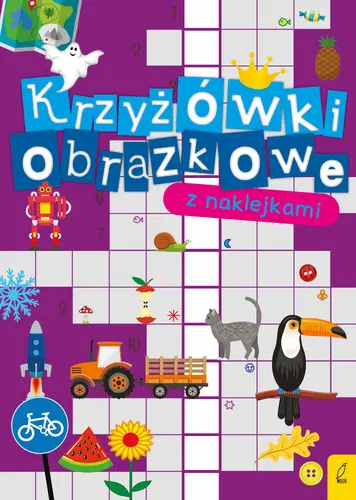 Okładka: Krzyżówki obrazkowe z naklejkami