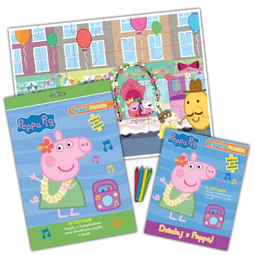 Okładka: Peppa Pig. Zgrana paczka. Działaj z Peppą!