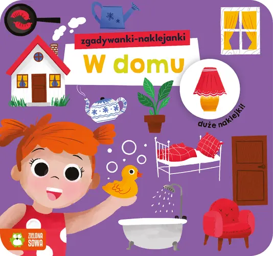 Okładka: Zgadywanki-naklejanki. W domu