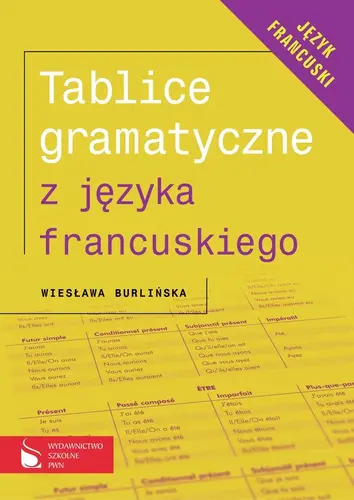 Okładka: Tablice gramatyczne z języka francuskiego