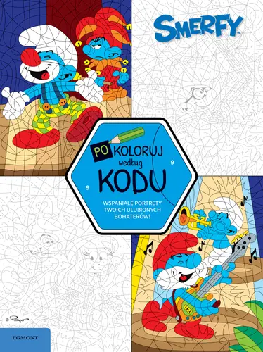 Okładka: Smerfy. Pokoloruj według kodu