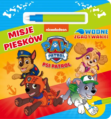 Okładka: Psi Patrol. Wodne Zgadywanki. Misje piesków.